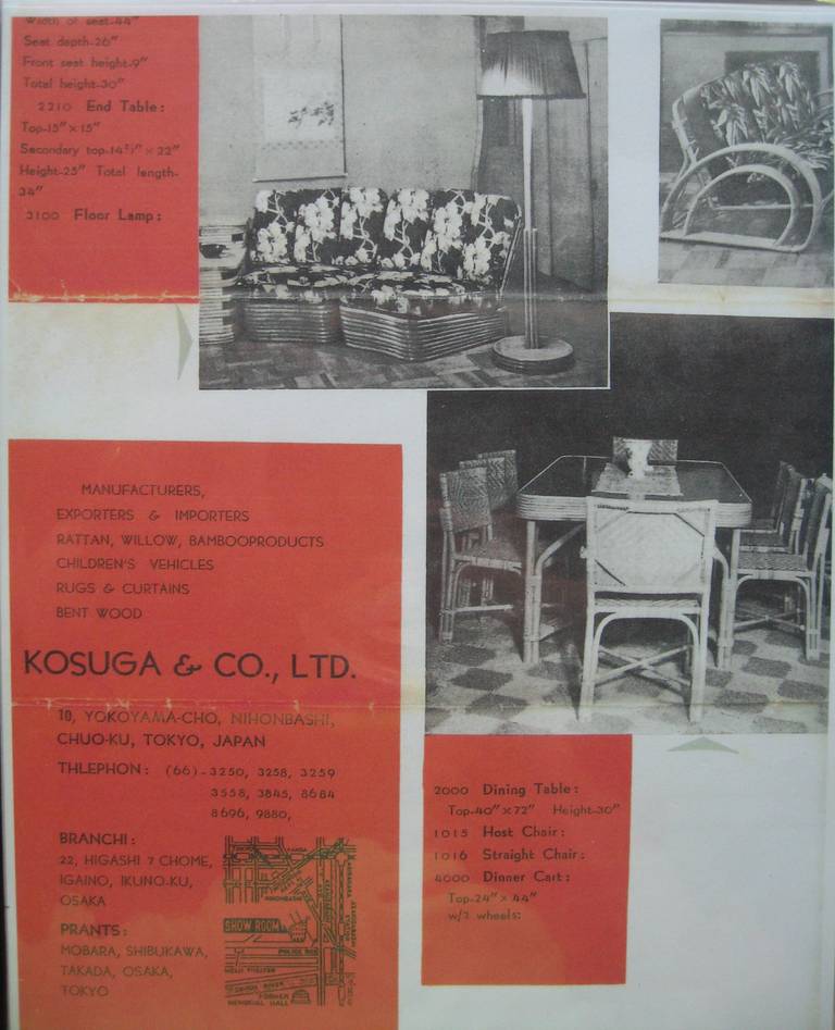 Kosuga & Company 15-Piece Suite of Rattan Furniture 3