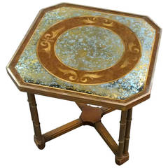 Mastercraft for Baker Furniture Eglomise Side Table