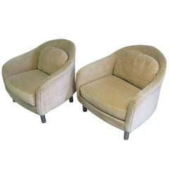 Pair of Club Chairs by Milo Baughman for Thayer Coggin