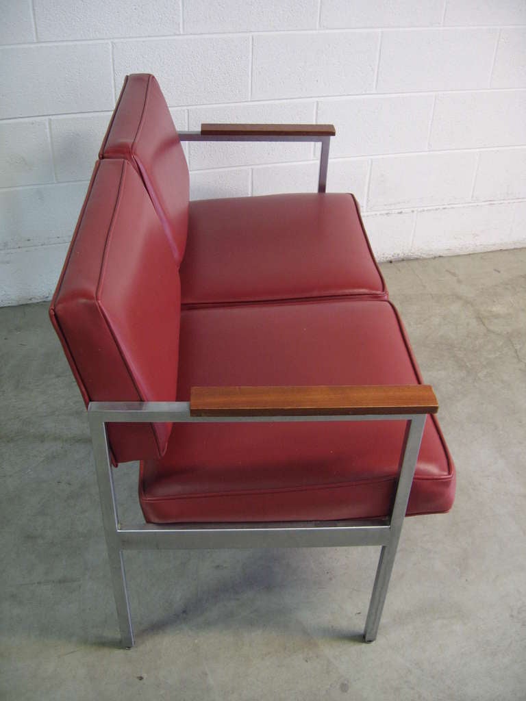 Mid-Century Modern Steelcase Settee or Loveseat