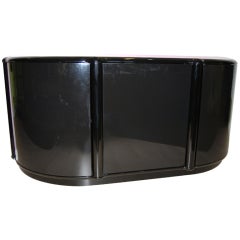 Stunning  Black Lacquered Crendenza / Sideboard