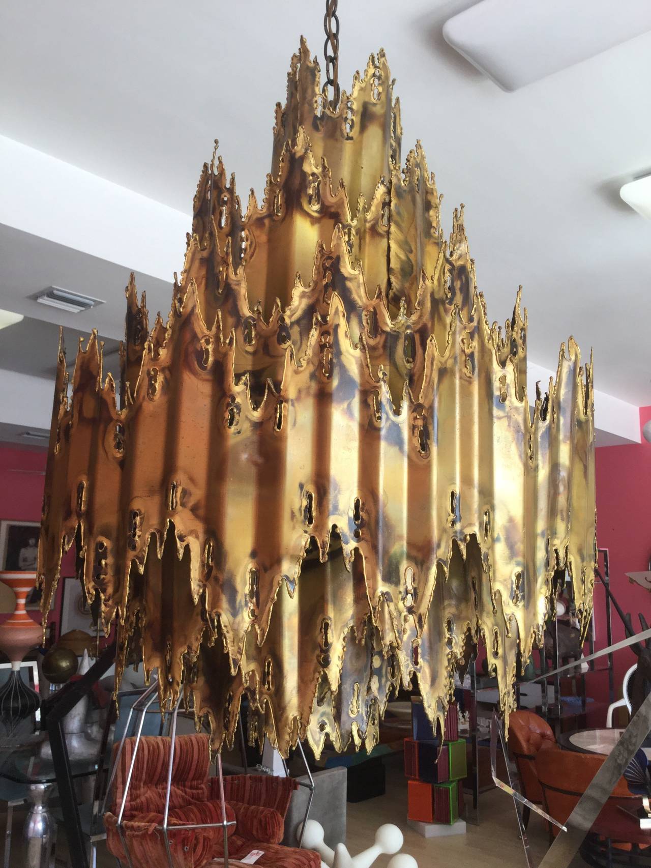 This is a great chandelier measuring 32