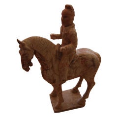 Antique CHINESE TANG DYNASTY HORSE AND RIDER