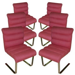 SET OF SIX  PACE DINING CHAIRS