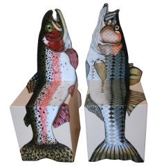Fun! Pair of Limited Edition Sculptural Fish Chairs