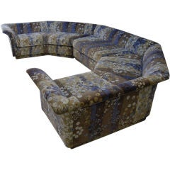 MILO BAUGHMAN SECTIONAL SOFA WITH JACK LENOR LARSEN FABRIC