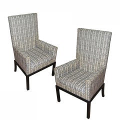 TAILORED  PAIR OF DUNBAR STYLE ARMCHAIRS