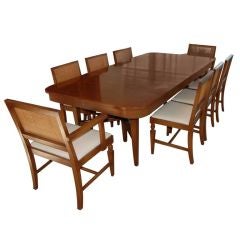 WONDERFUL PAUL LASZLO DINING  TABLE WITH EIGHT CHAIRS