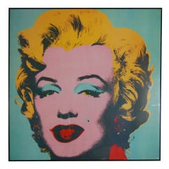 WARHOL LITHOGRAPHIC POSTER OF MARILYN MONROE