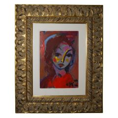 ORIGINAL FIGURATIVE OIL ON BOARD BY ELLIOT