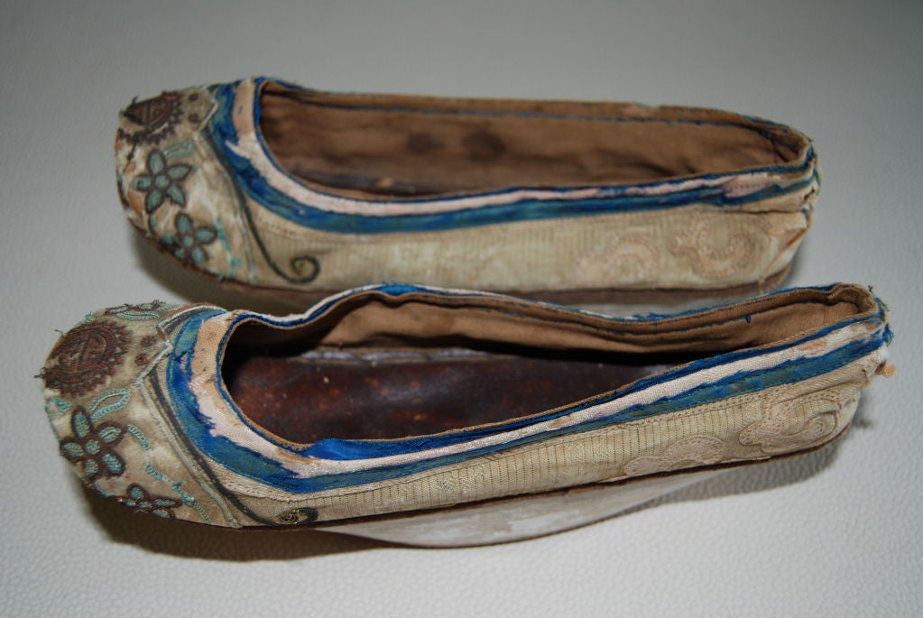 Collection Of 19th Century Chinese Embroidered Shoes 1