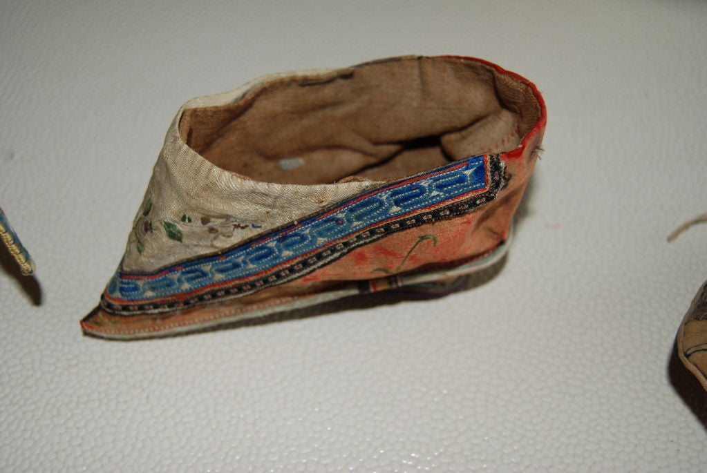 Collection Of 19th Century Chinese Embroidered Shoes 2