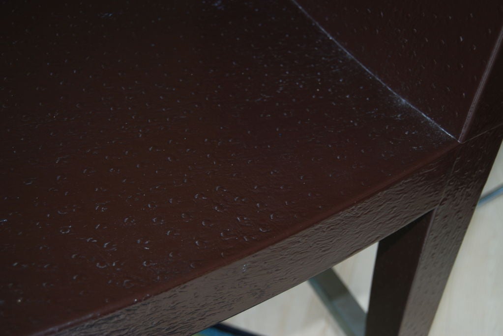 SET OF THREE SIGNED  STAMPED LEATHER OSTRICH BAR STOOLS