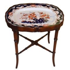 FINE 19TH CENTURY  CHAMBERLAIN-WORCESTER TRAY TABLE