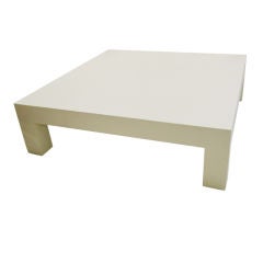 PERFECT  5 FT. SQUARE PARSONS DESIGNED COFFEE TABLE