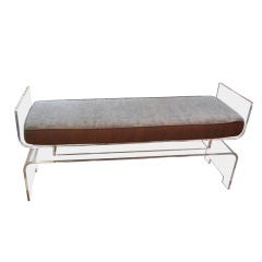 Vintage SUPER MODERNIST LUCITE BENCH
