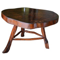 ORGANIC ROOT WOOD TABLE/BUTCHER BLOCK