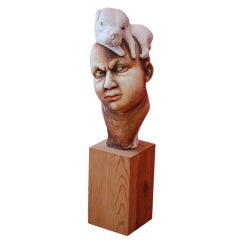 POWERFUL ORIGINAL CUBAN SCULPTURE BY YAEL
