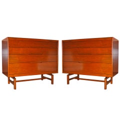 SENSATIONAL  MATCHED PAIR OF FOUR DRAWER  CHEST