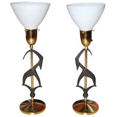 PAIR OF 1950'S REMBRANDT  TABLE LAMPS