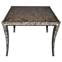 Maitland Smith Tessellated Marble Game Table