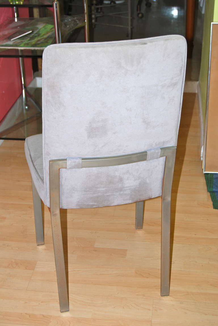 American Set of 10 Dining Chairs Attributed to Milo Baughman For Sale