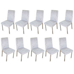 Set of 10 Dining Chairs Attributed to Milo Baughman