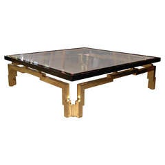 Vintage Signed Italian Square  Coffee Table