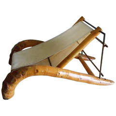 Amazing Bamboo Sling Lounge Chair