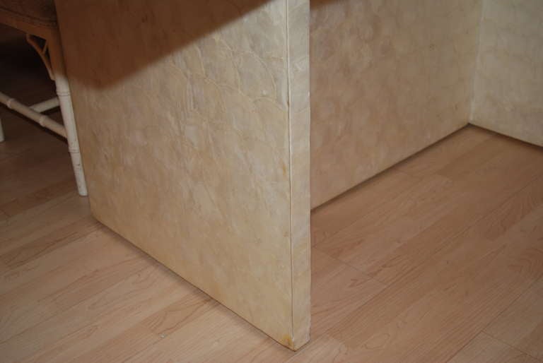 American Incredible Frances Elkins Capiz Shell Dining Table