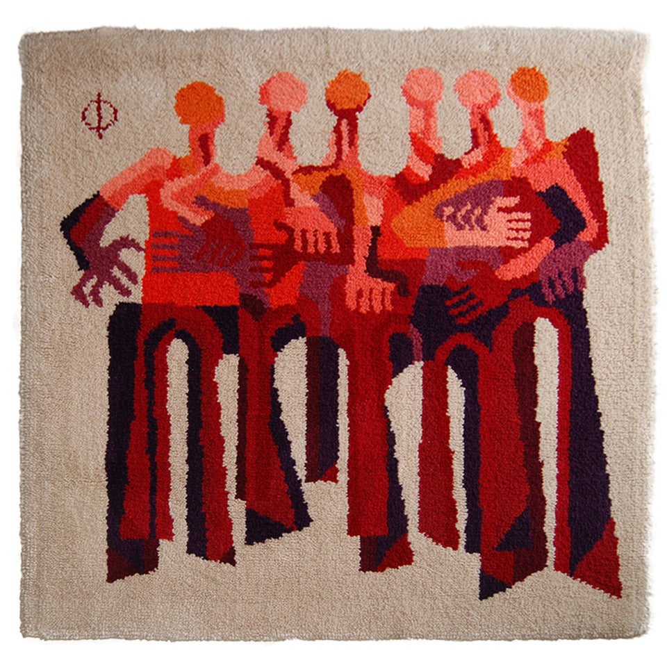 Modernist  Wall Tapestry By Ivan Osorio For Sale