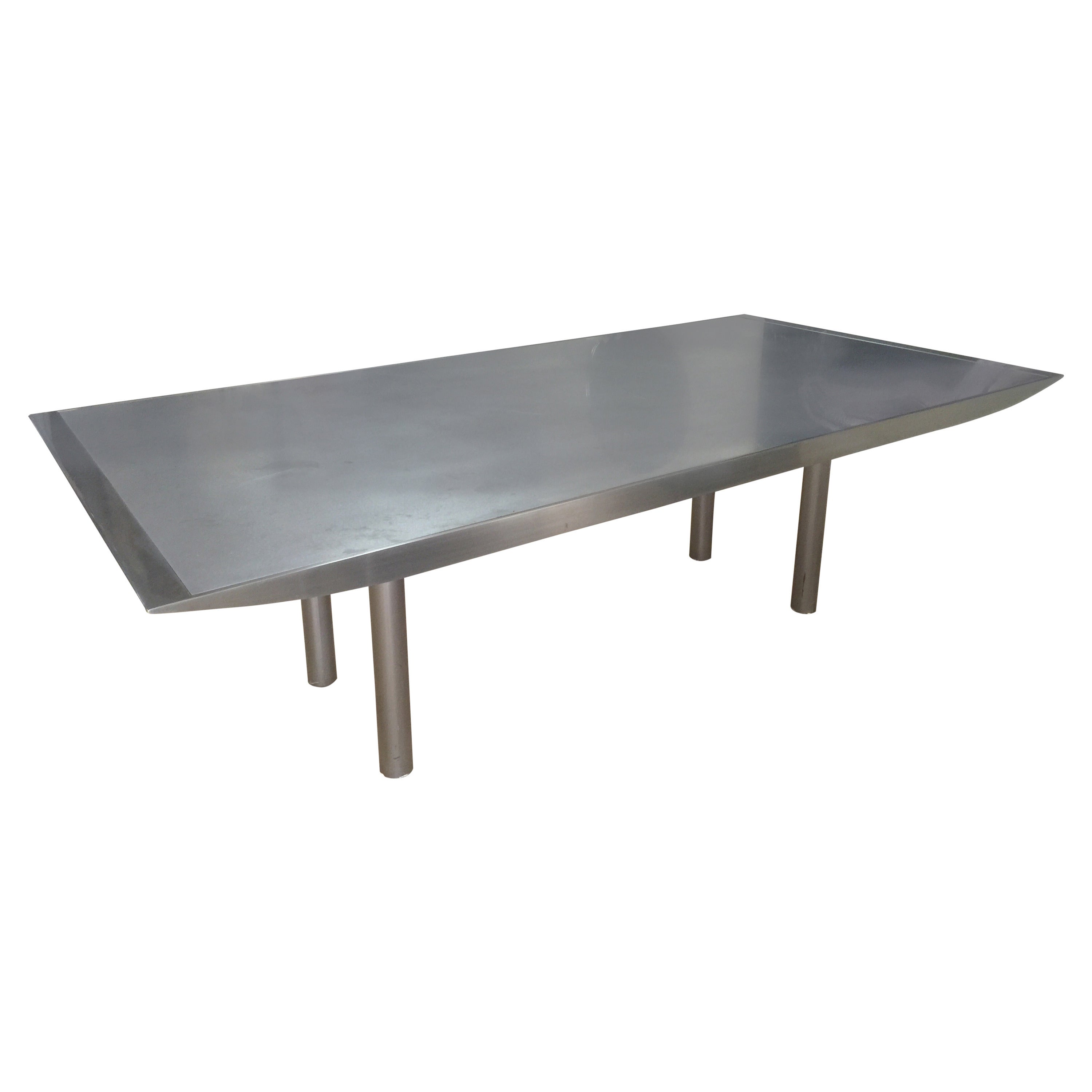 Steel Brueton Dining Room Table For Sale