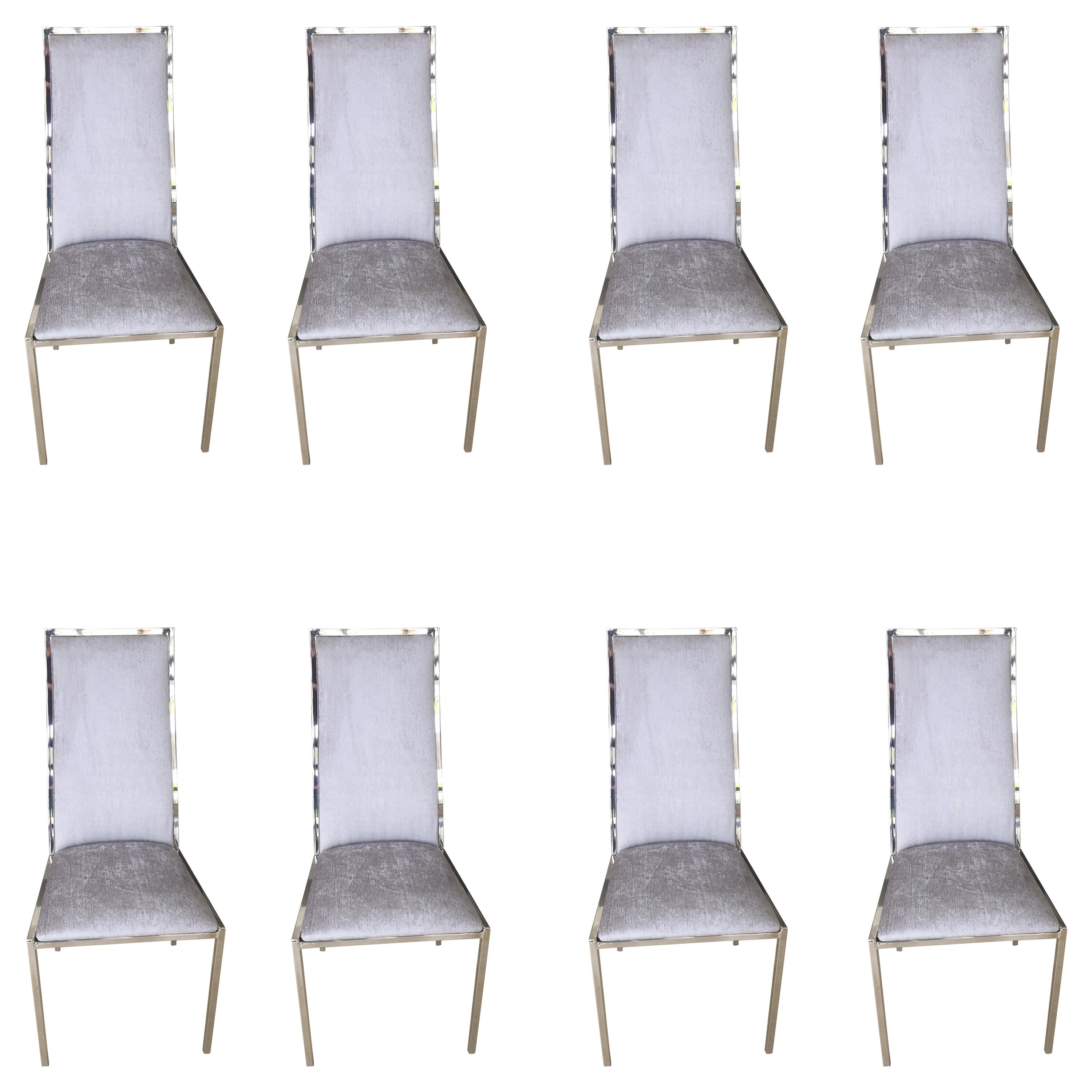 Eight Milo Baughman Dining Room Chairs