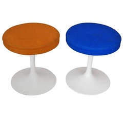Pair of 1970's Saarien Tulip Stools for Knoll