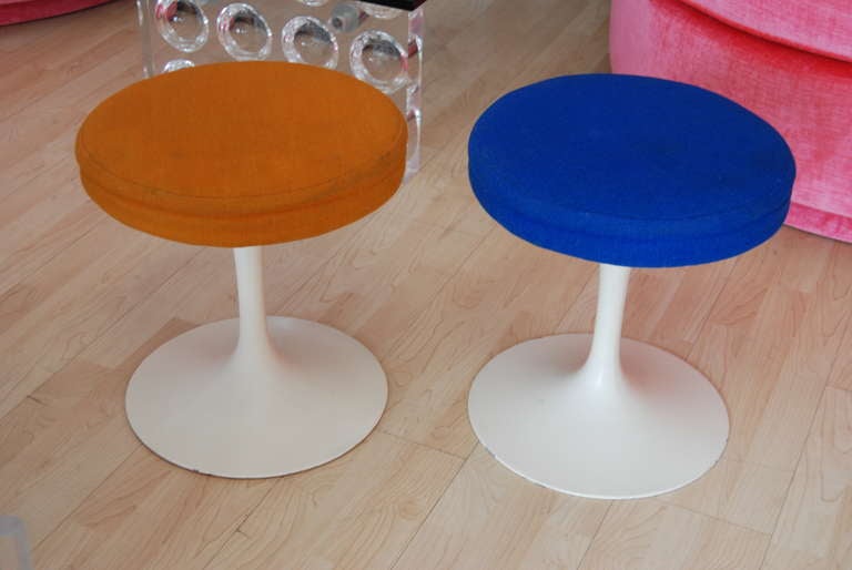 Pair of 1970's Saarien Tulip Stools for Knoll