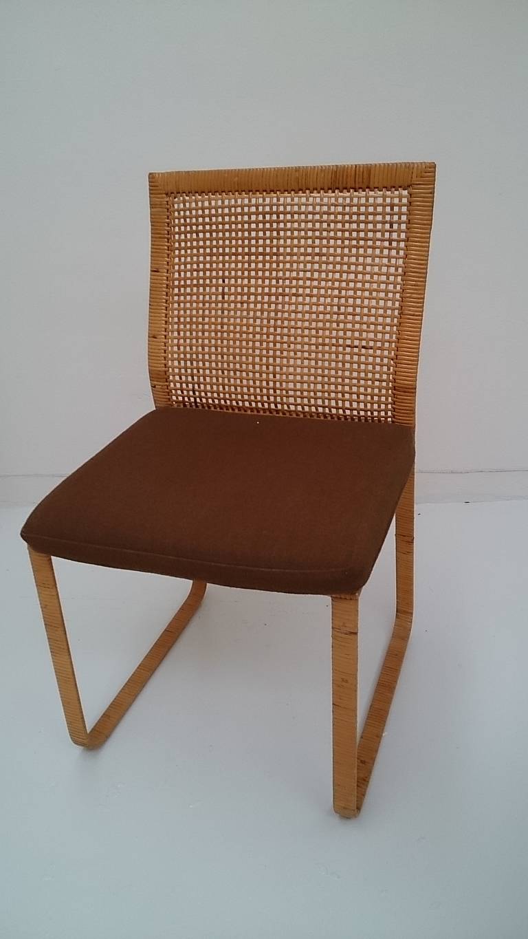 Great set of chairs with minor repairs to the wrapping on the legs.