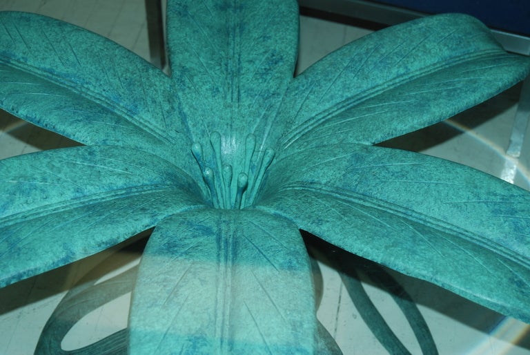 Arthur Court Coffee Table With Flower Motif