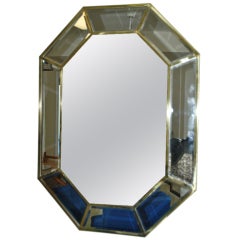Brass Framed Mirror By La Barge