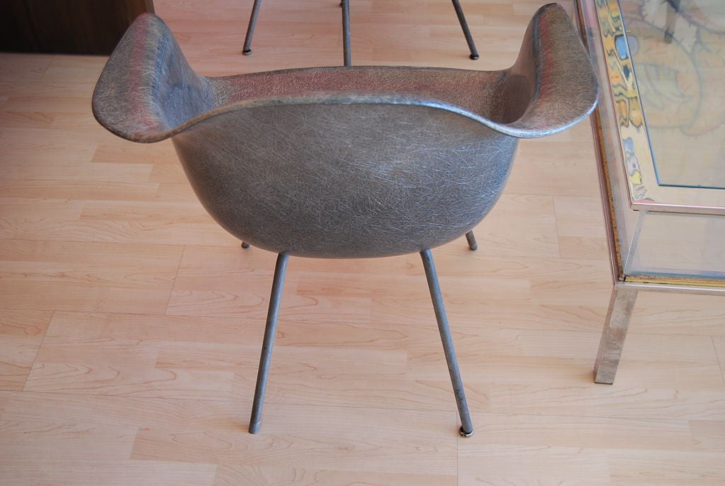 Pair Of  Eames "DAX" Rope Edge  Herman Miller Chairs