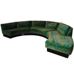 MILO BAUGHMAN  SOFA WITH JACK LENOR LARSEN FABRIC