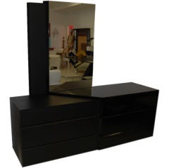 "SLEEK AND CHIC " ROUGIER MIRROR AND CHEST OF DRAWERS