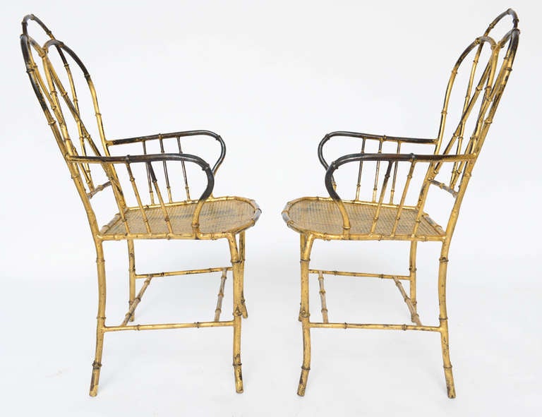 bamboo metal chairs