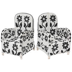 Pair of Beaded African Chairs