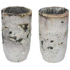 Pair of Large Foundry Crucibles