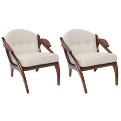 Vintage Pair of Adrian Pearsall Lounge Chairs