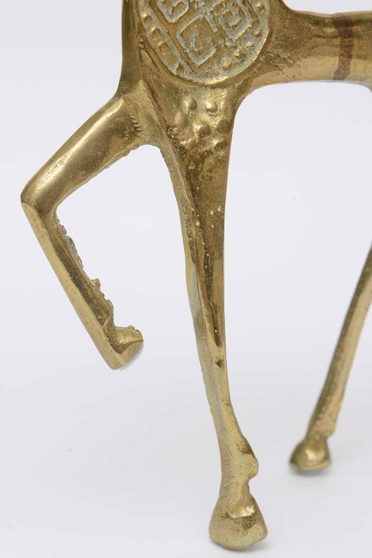Cast Bronze Etruscan Horse Sculpture in the Style of Frederic Weinberg 1