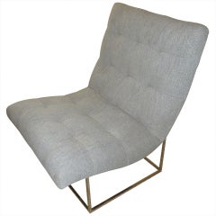 Milo Baughman Armless Side/Lounge Chair