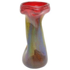 Rare Italian Murano Glass Dino Martens Vase or Vessel 4