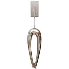 Signed Stainless Steel Minimalist Limited Edition Suspended Sculpture 6