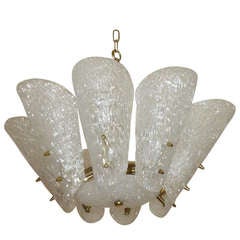 Elegant Austrian Kalmar Glass Chandelier with Brass Armature 8